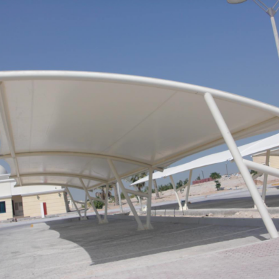 290 Number of car parking shades at abudhabi shooting club