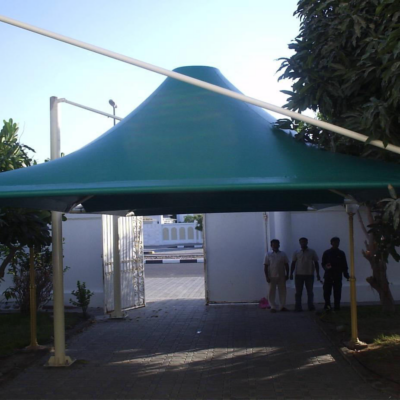 Green dome walkway shade at The Villa dubailand