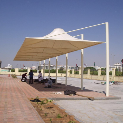 Mini bus shade Academic City Dubai U.A.E
