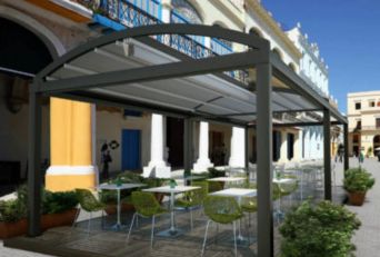 Retractable curve roof design 1