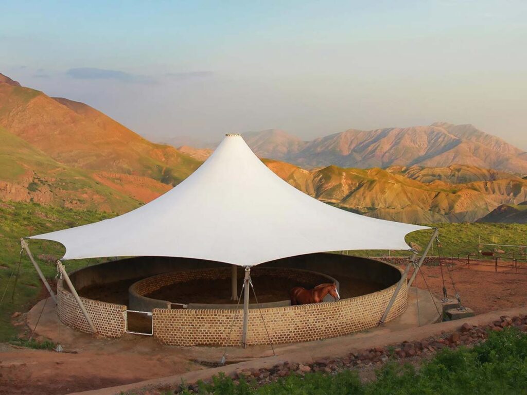 Tensile Fabric Shade Royal tents and shades