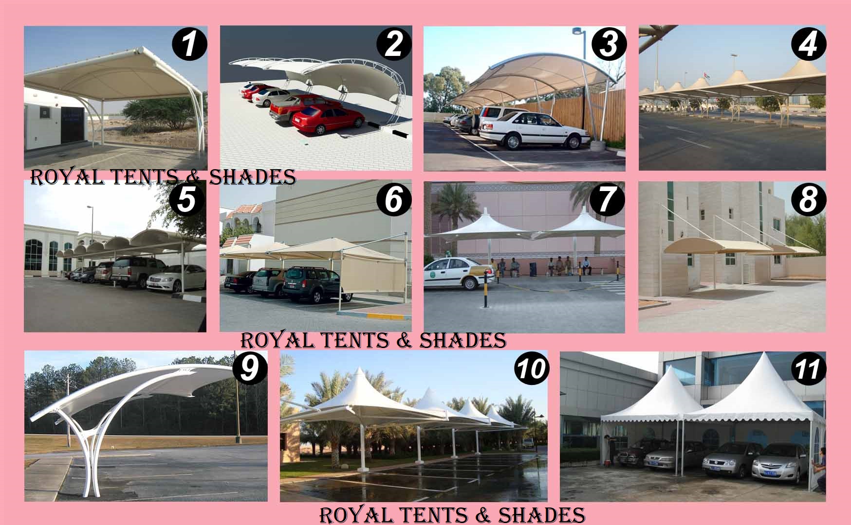 Car Parking Shades Manufacturers/Suppliers in Dubai/ Abu Dhabi/ Sharjah