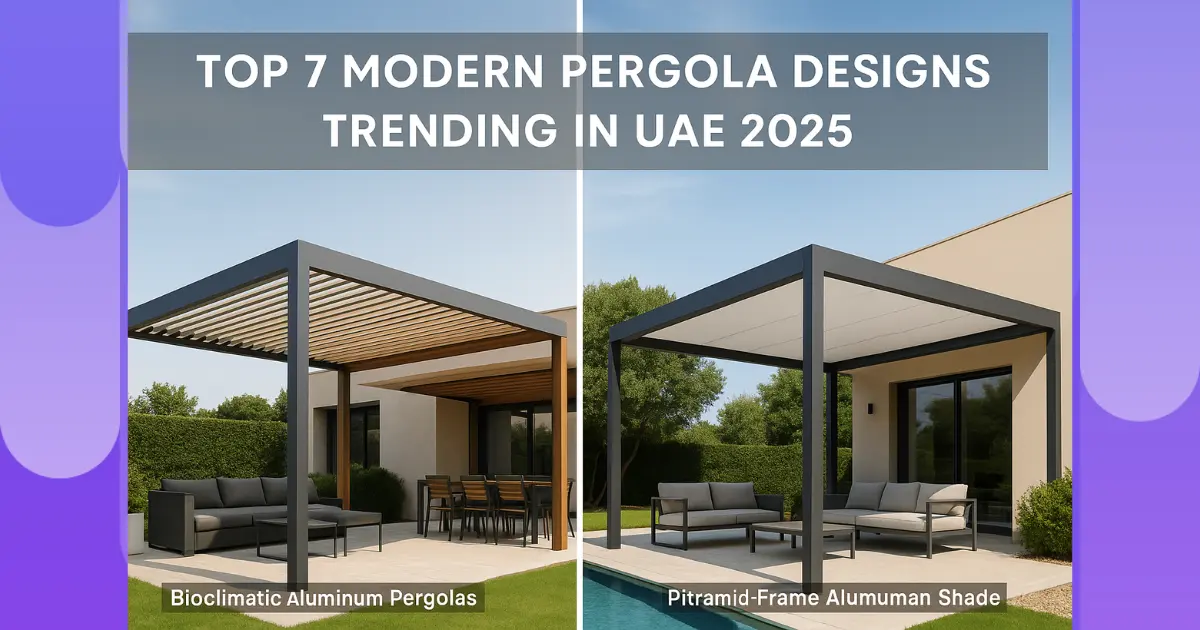 Modern Pergola Designs UAE